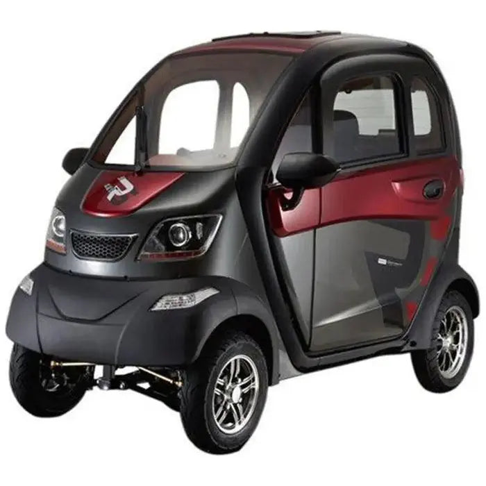 Green Transporter Q-Runner 4-Wheel Electric Mobility Scooter with Handlebar Controls