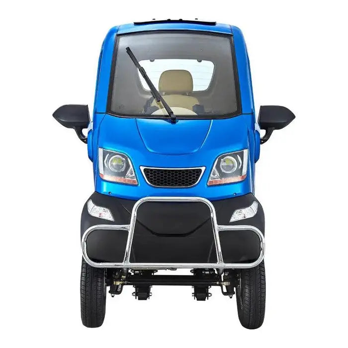 Green Transporter Q-Runner 4-Wheel Electric Mobility Scooter with Handlebar Controls