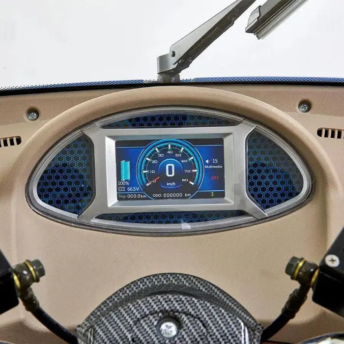 Green Transporter Q-Runner 4-Wheel Electric Mobility Scooter with Handlebar Controls