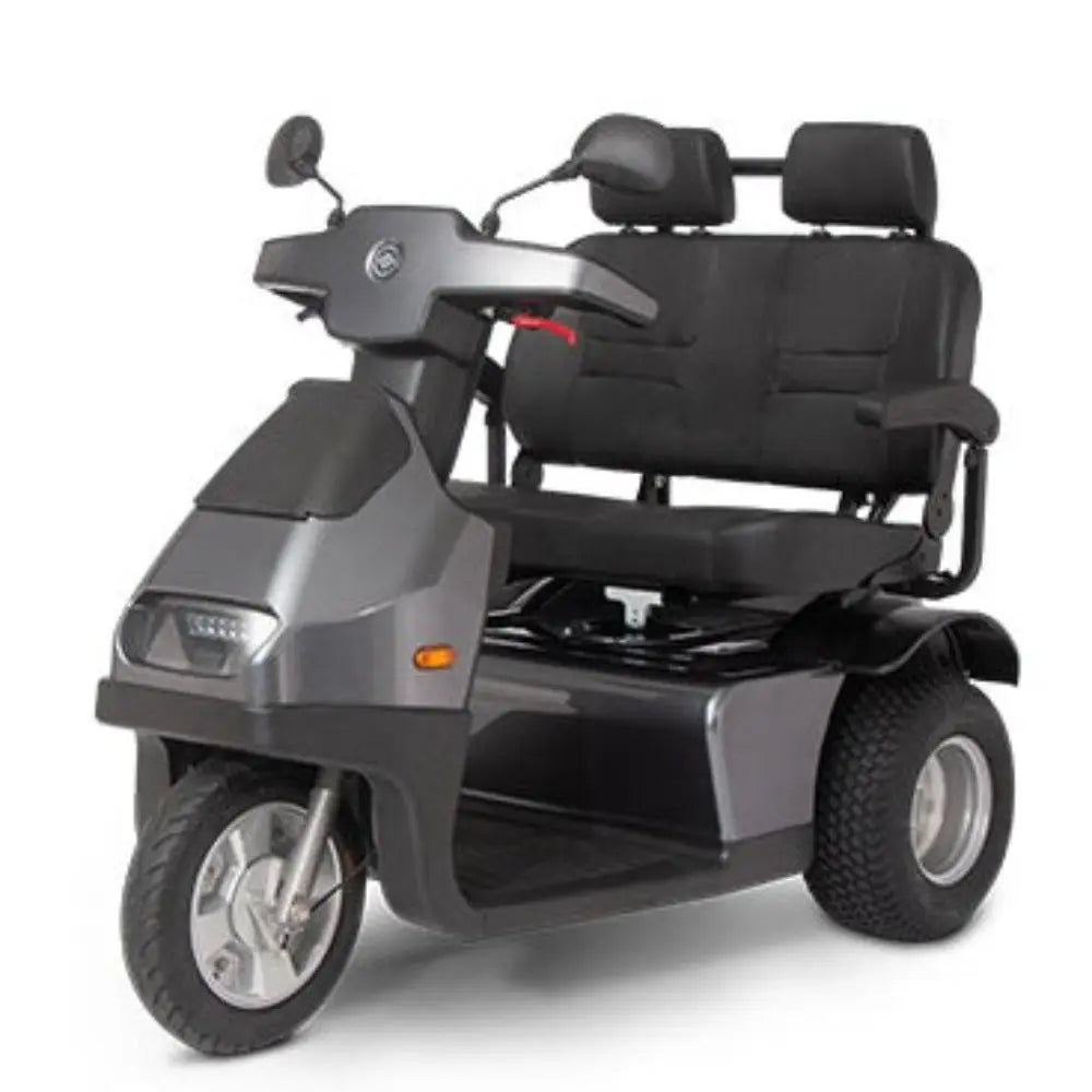 Afiscooter S3 3 Wheel Outdoor, Heavy-Duty Mobility Scooter With an Extra Wide Seat
